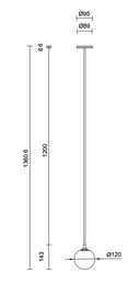 Fizi Single Ball Pendant