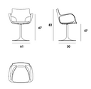 The Flûte swivel chair - 展示價