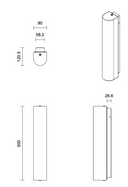 12:40 Forward Facing Wall Sconce