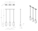 Cubo Swing Multi Pendant