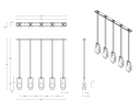 Cubo Swing Multi Pendant
